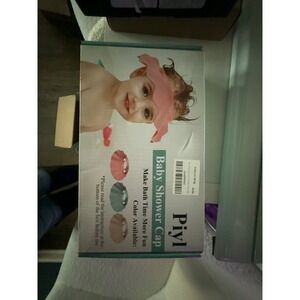 White Silicone Baby Shower Cap